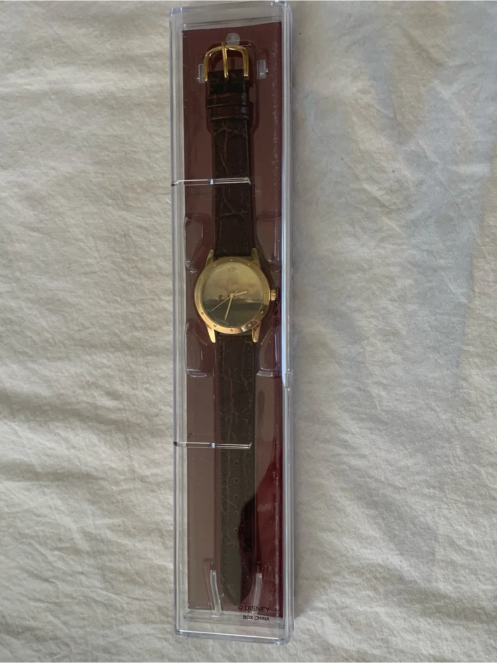 Disney Cruise Line Limited Release Watch - Gold Face with Brown Strap.